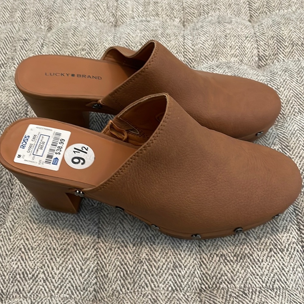 Lucky Brand Brown Mules